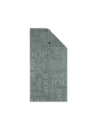 JOOP | Duschtuch 80x150cm STUDIO REPEAT Platin | dunkelgrün